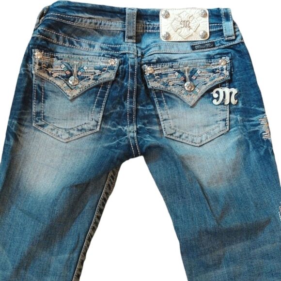 Miss Me Aztec Crop Jeans - Picture 8 of 12